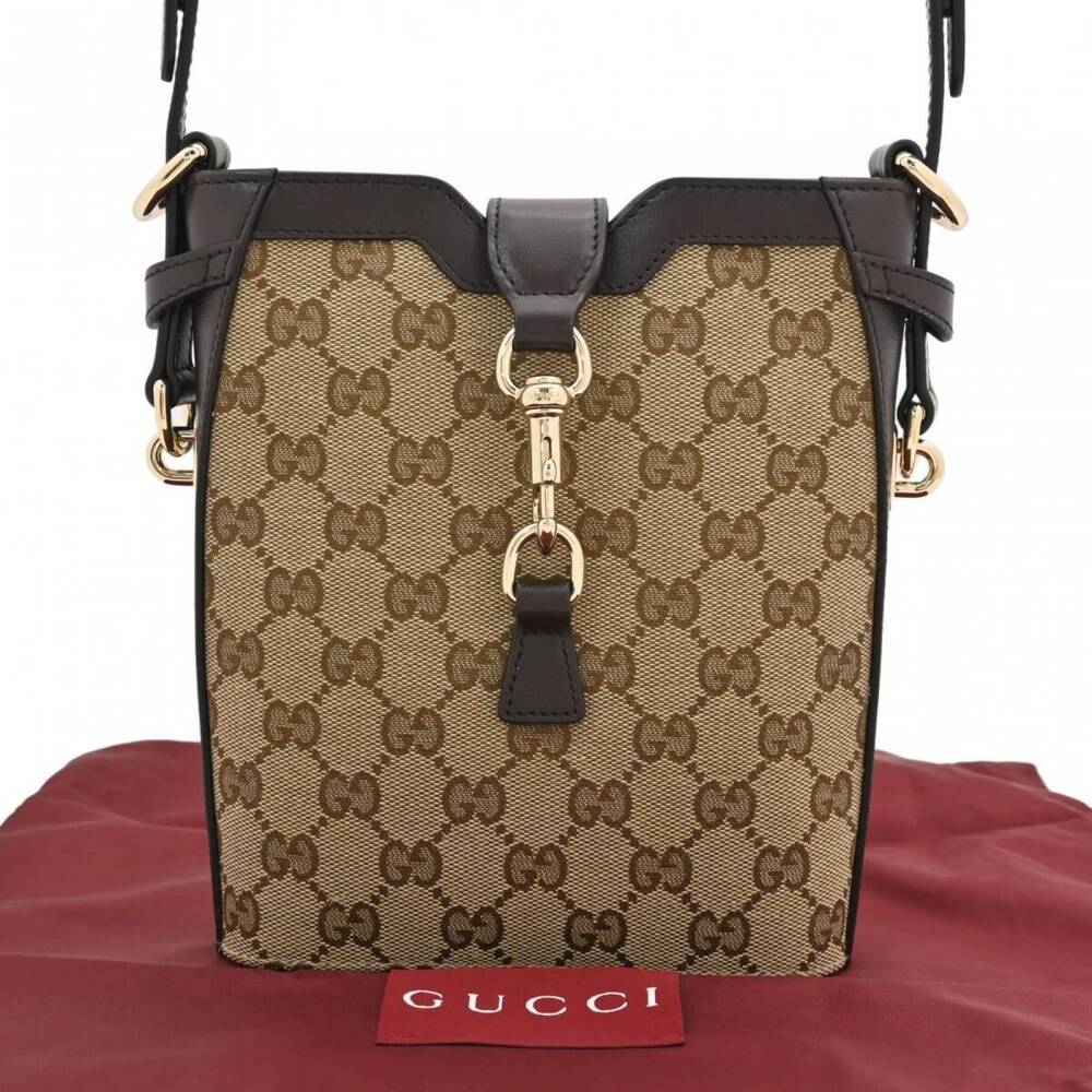 Gucci GG Canvas Bucket Bag Shoulder